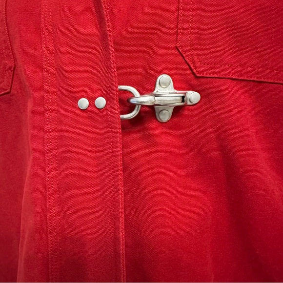 Vintage Lauren USRL Marine Supply Division Coat Large Red RARE Barn Coat EUC - Picture 4 of 11